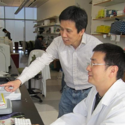 Dr. Wange Lu and Fan Gao (Photo courtesy of USC)