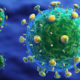 Illustration of the HIV virus
