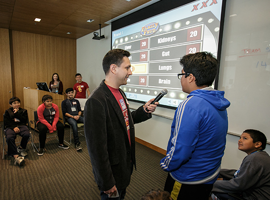 Students play the Stem Cell Edition of Family Feud. (Photo by David Sprague)