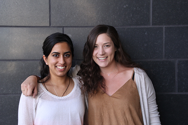 From right, Nicole Koutsodendris and Ila Dwivedi (Photo by Cristy Lytal)