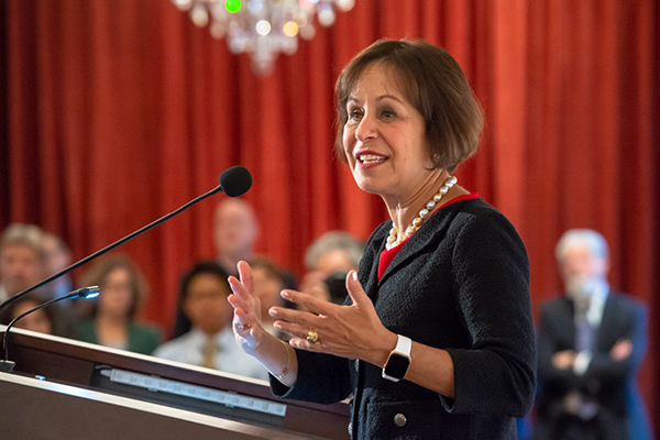 Carol L. Folt will become the 12th president of the University of Southern California. (USC Photo/Gus Ruelas)