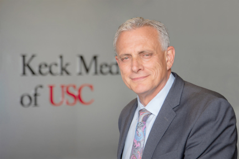 As USC’s first senior vice president for health affairs, Steve Shapiro oversees clinical operations at Keck Medicine of USC and research and medical training at the Keck School of Medicine of USC. (USC Photo/Richard Carrasco III)