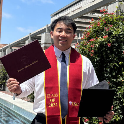 Christian Chung; featured image for Graduates of the Keck School of Medicine of USC’s master’s, doctoral, and nurse anesthesia programs go forth with “gwenchana”