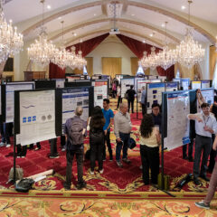 Poster session at the 2024 CIRM Trainee Network Conference at USC's Town and Gown (Photo by Sergio Bianco)