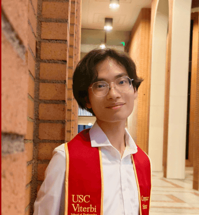 At Children’s Hospital Los Angeles, Joey is researching biomarkers for autism in children. (Photos courtesy of Joey Yap); featured image for Turning brainwaves into biomarkers: How a USC grad is using code to improve early autism intervention